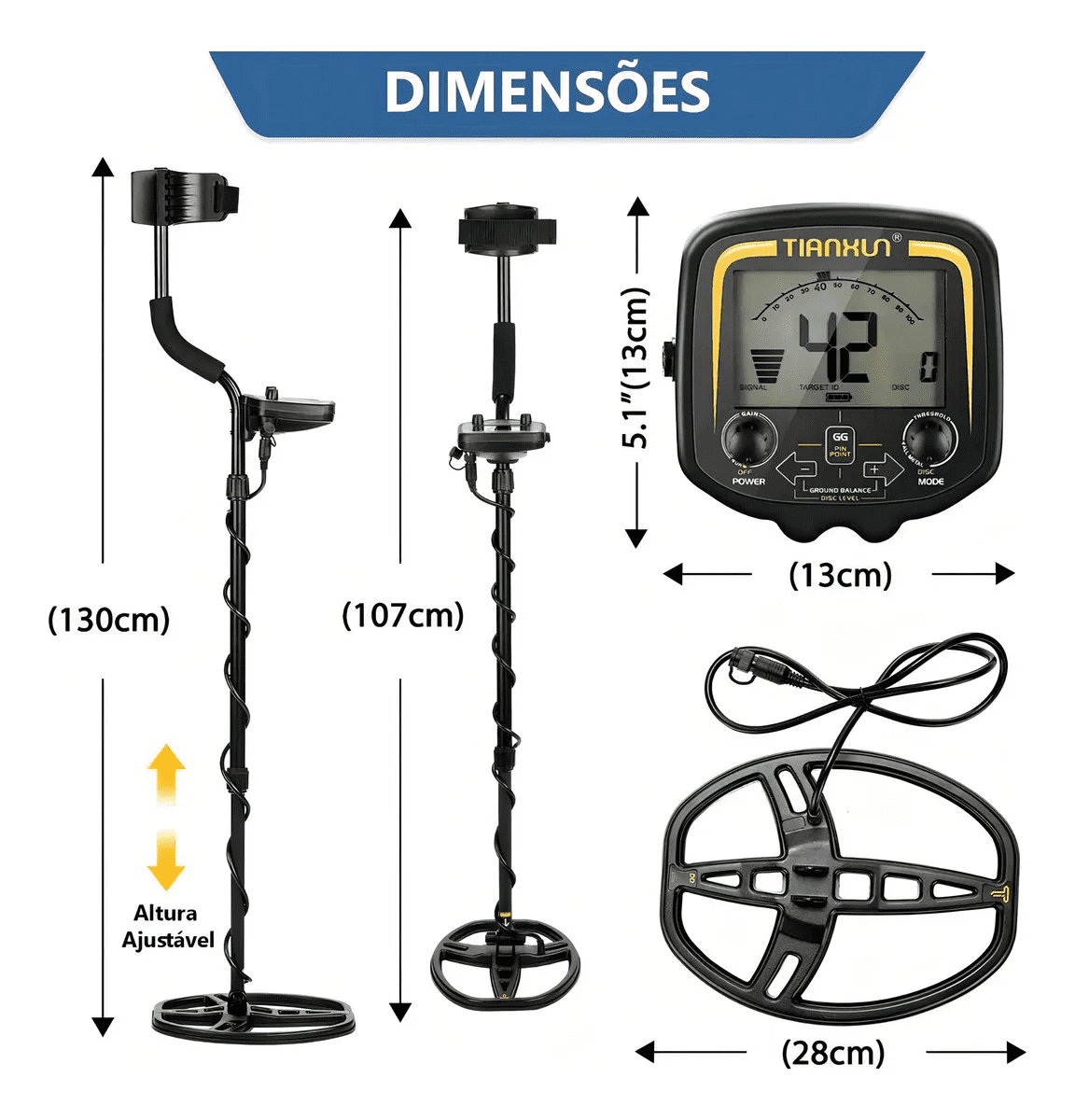 Underground Metal Detector, Underground Metal Detector Tianxun Powerful Gold Detectors Treasure Hunter Seeker Pointer Detector High Accuracy Lightweight