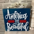 thumbnail image 3 of IUAMXWU 10Pcs 4th of July Independence Day Tiered Tray Decor Set Patriotic Wooden Signs Red White Blue Rustic Farmhouse Ornaments for Home Kitchen Table Shelf Holiday Party Summer Decor, 3 of 7