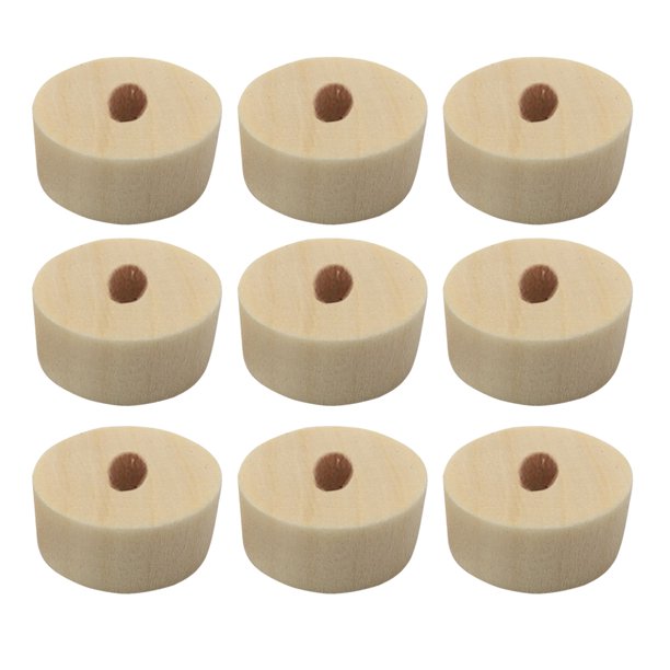 20pcs Car Model Wheels DIY Wooden Wheels Craft Mini Wheels Handmade Car