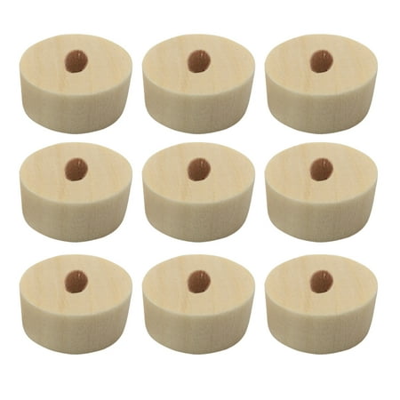 

20pcs Car Model Wheels DIY Wooden Wheels Craft Mini Wheels Handmade Car Accessories for Kids Children