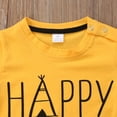 thumbnail image 4 of Toddler Newborn Baby Boy Girl Happy Camper Short Sleeve T-Shirt Top+Animal Printed Pant 2Pcs Outfit Set, 4 of 6