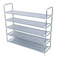 thumbnail image 3 of Fantadool 5-Tier Simple Assembly Non-woven Shoe Rack, Fabric, Gray, 3 of 8