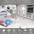 thumbnail image 3 of Technical Pro 16 Inch Wifi Standing Fan Oscillating Black White Amazon Alexa Google Home, 3 of 5
