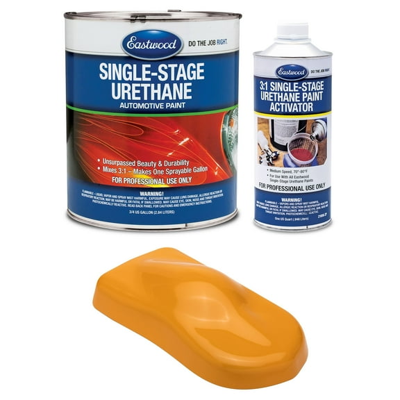 Eastwood 3:1 School Bus Yellow Single Stage Automotive Spray Paint 1 Sprayable Gallon Kit