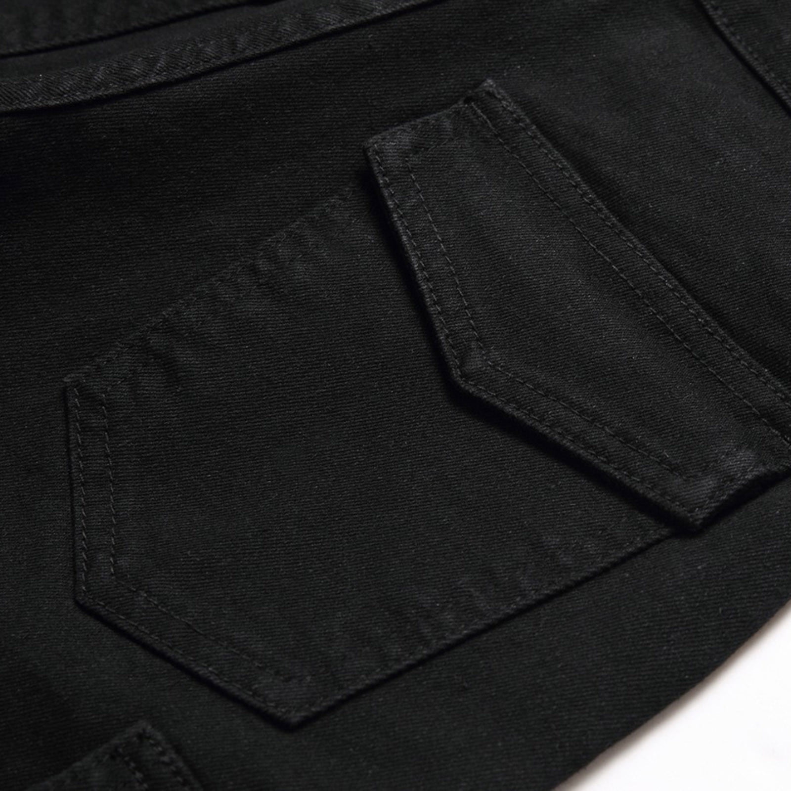 Wdgfv Boys' Jeans Boys Casual Distressed Jeans Comfortable High Street Fashion Long Pants for Kids Durable Stretch Denim Trousers for Everyday Wear Black 14-16 Years