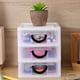 thumbnail image 3 of Desk Organizer Makeup Drawer Organizer Desktop Storage Box Sundries Organizer Makeup Holder With 3 Drawers, 3 of 4