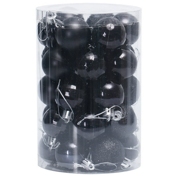 Bolas de Navidad Laklulu, juego de 34 bolas de Navidad de 4 cm/1,57 pulgadas, adornos colgantes para decoración de árboles de Navidad