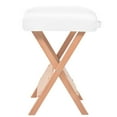 thumbnail image 3 of vidaXL Folding Massage Stool with 4.7" Thick Seat & 2 Bolsters White, 3 of 4