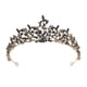 thumbnail image 1 of KAKOWELY 1 corona de novia estilo barroco vintage, tocado de boda de moda (negro), 1 of 5