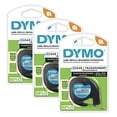 thumbnail image 1 of DYMO LT Labeling Tape for LetraTag Label Makers, Black Print on Clear Labels, 1/2-Inch x 13-Foot Rolls, 3 Count, 1 of 5