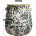 thumbnail image 7 of 6.68in. Tuscan Planter & Room and Home Decor, Decorative Vase, Indoor/Outdoor Ceramic Plant Pot, Drainage Hole, Dark Cyan, 7 of 7