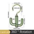 thumbnail image 2 of PATLOLLAV Multifunction Belt Hanger Scarf Tie Rack Holder Hook for Closet Organizer Home essentials Hangers 360 Degree Rotating and the Angle Can Be Adjusted at will 10X16CM Green or White, 2 of 5