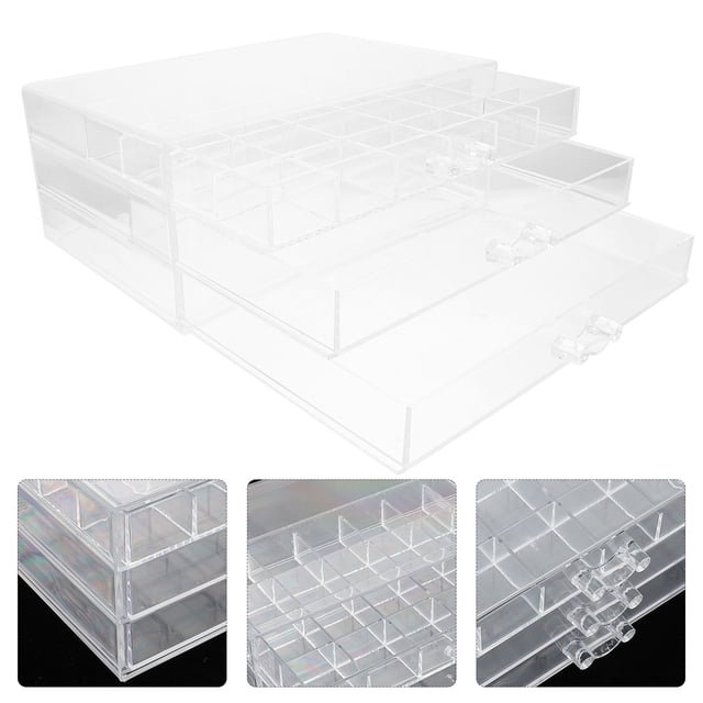FUTUREORYY Transparente Para Postizas Y Accesorios Con Portátil Y Resistente