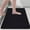 Black, variant on Absorbent Non Slip Bath Mat, Ultra Soft Microfiber Bathroom Rug for Tub and Shower, Machine Washable Floor Mats for Kitchen, Living Room, Bedroom