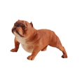 thumbnail image 1 of Estatua de perro, figura de animal realista, perro coleccionable, escultura de cachorro realista Amarillo, 1 of 9