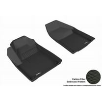 3D MAXpider 2015-2022 Fits Jeep Cherokee Kagu 1st Row Black Carbon Fiber Embossed Pattern Floor Mat L1JP01511509