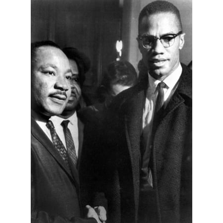 Malcolm X and Martin Luther King Photo Print - Walmart.com