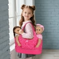 thumbnail image 2 of K.T. Fancy Baby Doll Accessorie, 13 Pcs Doll Stuff Acessories Storage Diaper Bag Set for 14-18 Inch Dolls, Feeding and Caring Set Includes Diaper, Bottle etc Suitable Pretend Play, 2 of 6