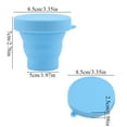 thumbnail image 3 of Taza Plegable Telescópica De Silicona ANGGREK para Beber Viaje Camping Al Aire Libre Azul, 3 of 7