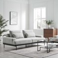 thumbnail image 2 of Sofa Couch, Light Grey Gray, Fabric, Living Kitchen Cafe Bistro Hospitality Restaurant, Modern Contemporary HB34539, 2 of 9