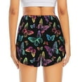 thumbnail image 2 of Lsque Rainbow Butterflies Printed Women's Running Shorts with Liner Pockets,Elastic Quick Dry Workout Athletic Gym Yoga Shorts,Womens High Waist Shorts-XX-Large, 2 of 9
