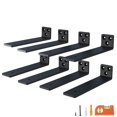 thumbnail image 1 of Soportes flotantes NEODROP de acero negro de 10 pulgadas, paquete de 8 unidades, 1 of 7