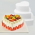 thumbnail image 4 of HLONK Luxshiny 3pcs Heart Foam Cake Dummies for Decorating, 4 of 10