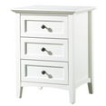 thumbnail image 1 of Modus Table de Chevet Parangon 3 Tiroirs en Blanc - Bois d'Ingénierie, 1 of 4