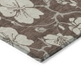 thumbnail image 5 of HomeRoots 599871 8 x 10 ft. Brown & Beige Floral Washable Indoor & Outdoor Rectangle Area Rug, 5 of 5