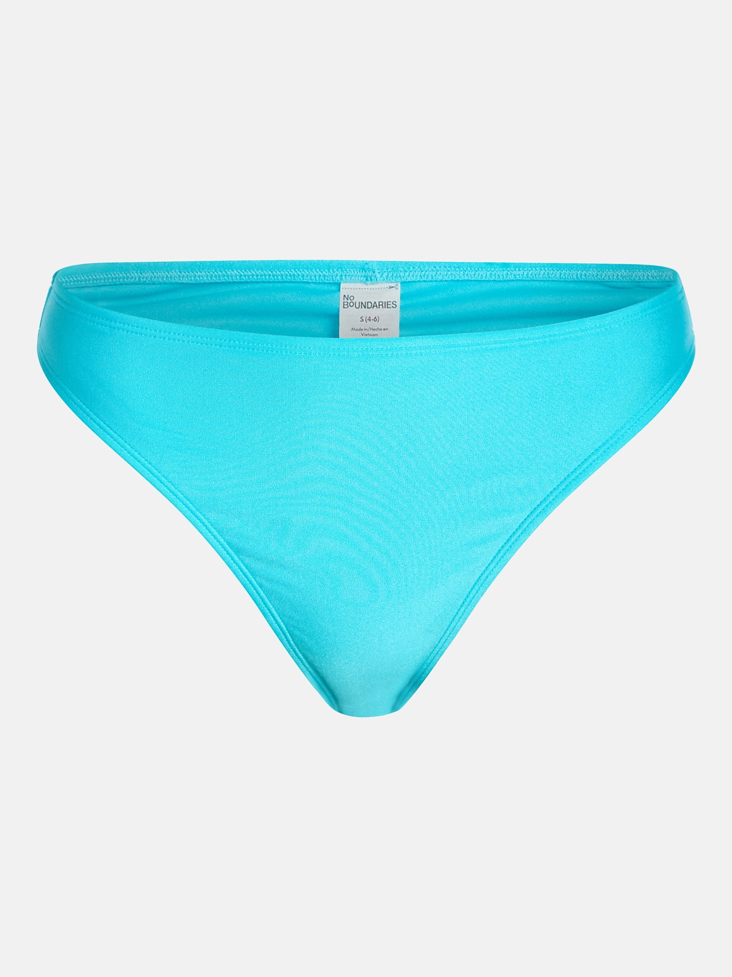 No Boundaries Cinched Mid Rise Bikini Bottoms, Women's XXS-XXL