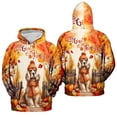 thumbnail image 3 of Happy Thanksgiving Cocker Spaniel Give Thanks Fall Beanie Scarf Welcome All Over Print 3D Hoodie Unisex Merch Hoodies Cockers Dog Lover Gifts - 00020, 3 of 6