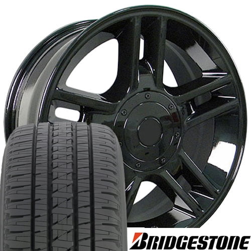 20x9 Wheels and Tires fit Ford® Trucks & SUVs F150 Style Black Rims