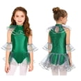 thumbnail image 5 of TiaoBug Gymnastics Leotards for Girls Mermaid Scales Ballet Dance Outfit Ballerina Princess Dress Dancewear Green 14, 5 of 6