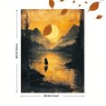 thumbnail image 3 of Qisvanset 12x16 Inch With Frame 2D Flat Wall Art Psalm Western Cowboy Landscape Religious Home Gift Art, 3 of 8