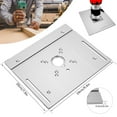 thumbnail image 4 of MesaSe Router Table Insert Plate 9.4 x 7.9 x 0.2 Inch Aluminum Alloy Portable Milling Machine Flip Board with Clear Scale, 4 of 9