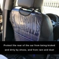 thumbnail image 4 of Wearable Kick Mat Stain Resistant Kick Pad Car Back Seat Protector Transparent Rear Seat Organizer 1pc, 4 of 9