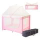 thumbnail image 1 of Cuna Corral Viajero Para Bebé Aeiou Bc001 Con Mosquitero Rosa Selva, 1 of 4