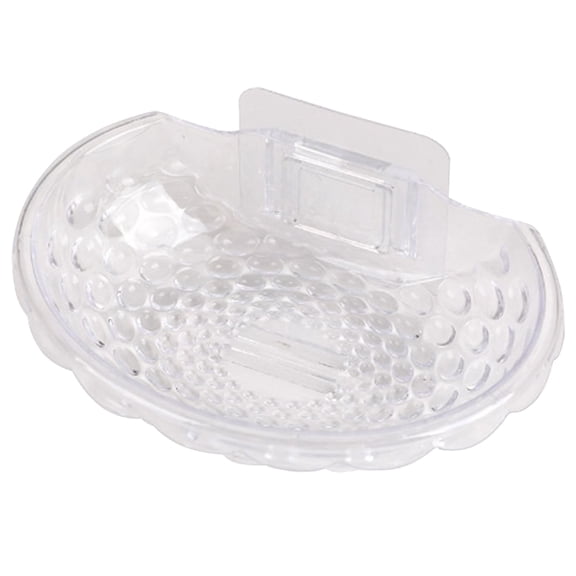 Dienrx Acrylic Soap Dish With Draining Rack, Transparent Waterproof Holder, Non-Slip Bathroom Accessory, Kitchen Countertop Tray