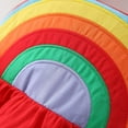 thumbnail image 4 of FRSASU Toddler Kids Girl Summer Pure Color Rainbow Cloud Suspender Skirt with Hat, 4 of 9