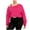 Hot Pink a1, variant on jobturf Off The Shoulder Tops for Women Casual Loose Cropped Oversized Sweatshirt Fall Spring Fashion Asymmetric Square Neck Long Sleeve Shirts