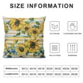 thumbnail image 5 of BANET Throw Pillow Covers, Green Yellow Stripe Print Square Short Plush Pillowcase Soft Decorative Cushion Case for Sofa Bedroom Car 18x18in, 5 of 5