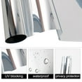thumbnail image 4 of Uxcell 15.7in. By 78.7in Prevent UV Static Cling Heat Control Mirror Glass Film PET Silver Tone 1pcs, 4 of 6