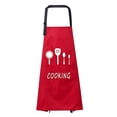 thumbnail image 1 of Monstrate Delantal impermeable de cocina, delantal de cocina versátil con patrón de dibujos animados de Chef para hombres y mujeres Cocina y Comedor Rojo, 1 of 6