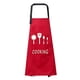 thumbnail image 2 of Moyic Excelente rendimiento impermeable que cocina el delantal impermeable de la cocina para hombres y mujeres premium de par en par Cocina y Comedor Rojo, 2 of 6