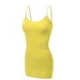 thumbnail image 2 of Women & Juniors Basic Layering Built in Bra Spaghetti Strap Long Cami Top Tank, 2 of 5