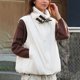 thumbnail image 1 of Sudadera con capucha y manga larga para mujer, con cuello de cremallera y abrigo, 1 of 9