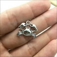 thumbnail image 4 of U8MO 20/60 Crab Antique Silver Charms Pendants DIY Jewelry Findings 18x16mm-ancient silver-100pcs, 4 of 9