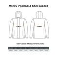 33,000ft Men's Packable Rain Jacket Hooded Lightweight Waterproof Rain