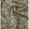 thumbnail image 1 of Soimoi Tissu Crêpe polyester Rouge Abstrait Imprimé 1 Yard 42 Pouces de Large, 1 of 6