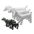 thumbnail image 4 of kurtrusly 1PC Mannequin PU Leather Standing Position for Display Toys White S Dog 1Set, 4 of 6